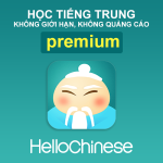 Nâng cấp tài khỏa Hello Chinese Premium - Học tiếng trung không giới hạn, không quảng cáo giá rẻ