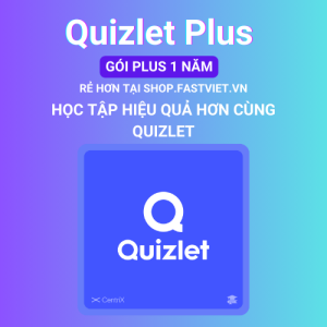 Quizlet Plus (1 Năm) - Tài khoản giá rẻ