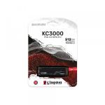 Ổ cứng SSD Kingston KC3000 512GB NVMe M.2 2280 PCIe Gen 4x4 (Đọc 7000MB/s, Ghi 3900MB/s)-(SKC3000S/512G)